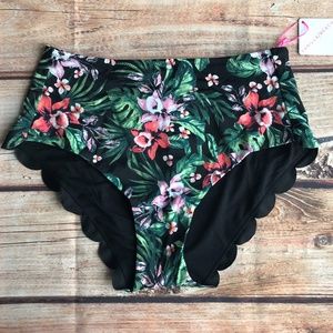 Vanilla beach tropical high waist bikini bottoms